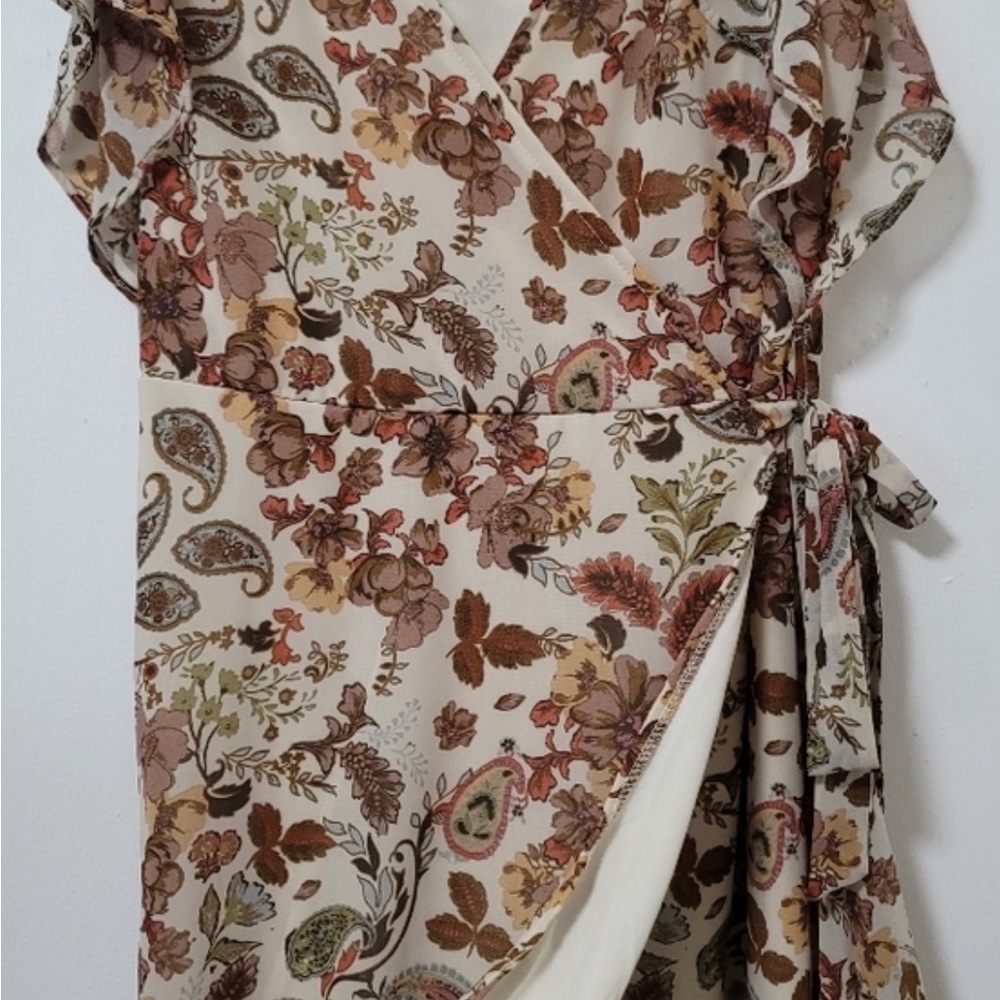 Drew Anthropologie Terra Vintage Garden Midi Dress - Picture 4 of 8